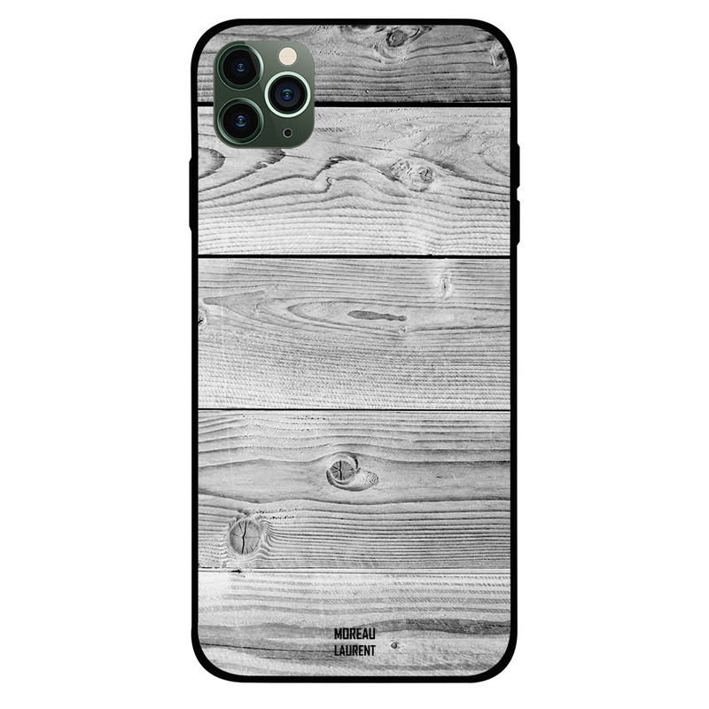 

Moreau Laurent Apple iPhone 11 Pro Max Mobile Phone Back Cover, White Wooden Pattern