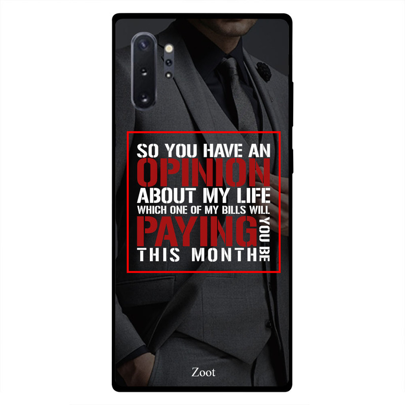 

Zoot Samsung Note Plus Mobile Phone Back Cover, Opinion About My Life