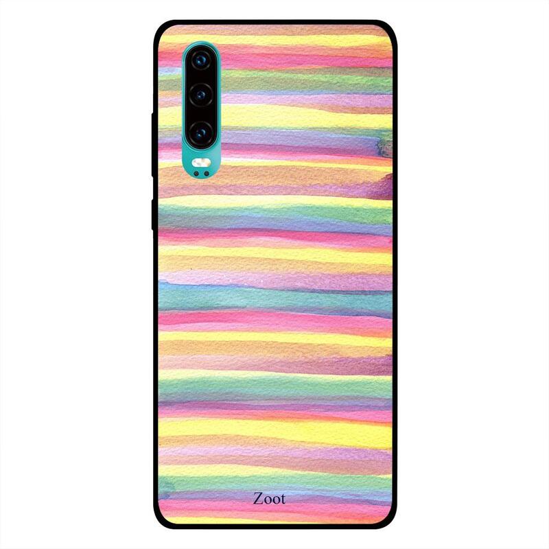 

Zoot Huawei P30 Mobile Phone Back Cover, Mutlicolor Stripes