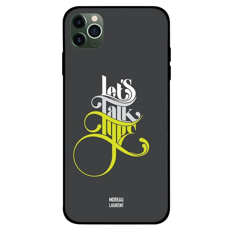 

Moreau Laurent Apple iPhone 11 Pro Mobile Phone Back Cover, Lets Talk Type