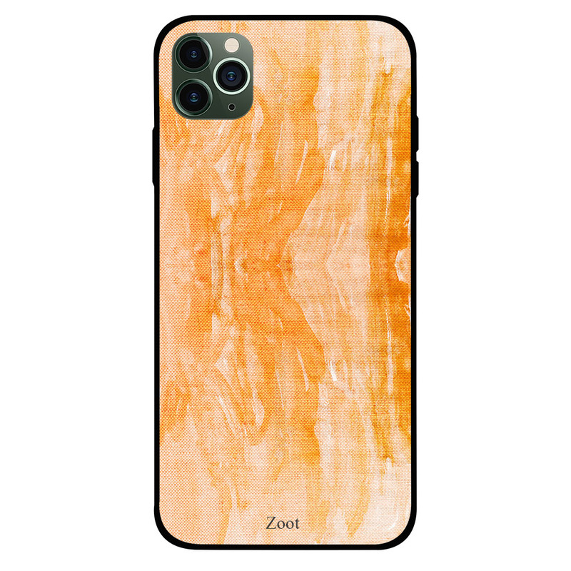 

Zoot Apple iPhone 11 Pro Max Mobile Phone Back Cover, Yellow Brown Cloth Printed