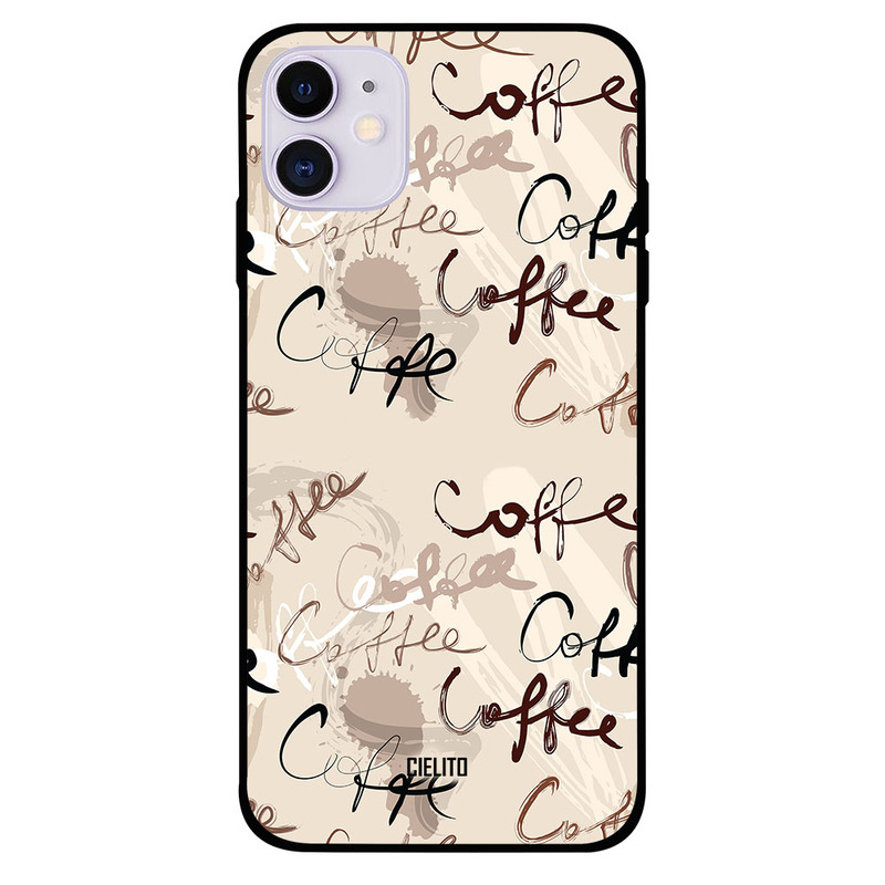 

Cielito Apple iPhone 11 Mobile Phone Back Cover, Coffee Paint