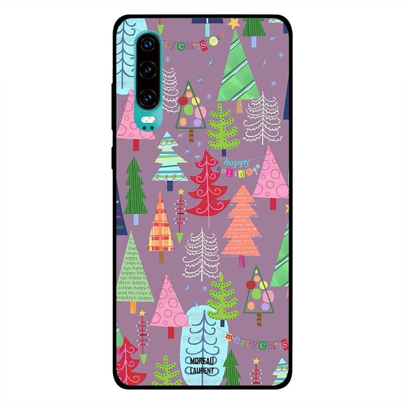 

Moreau Laurent Huawei P30 Mobile Phone Back Cover, Christmas Trees