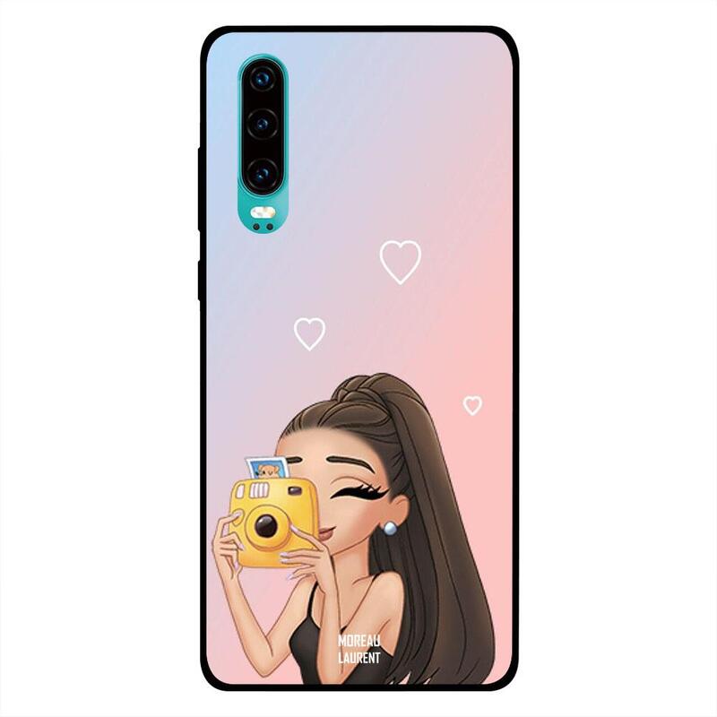 

Moreau Laurent Huawei P30 Mobile Phone Back Cover, Cutiee Girl Taking Picture