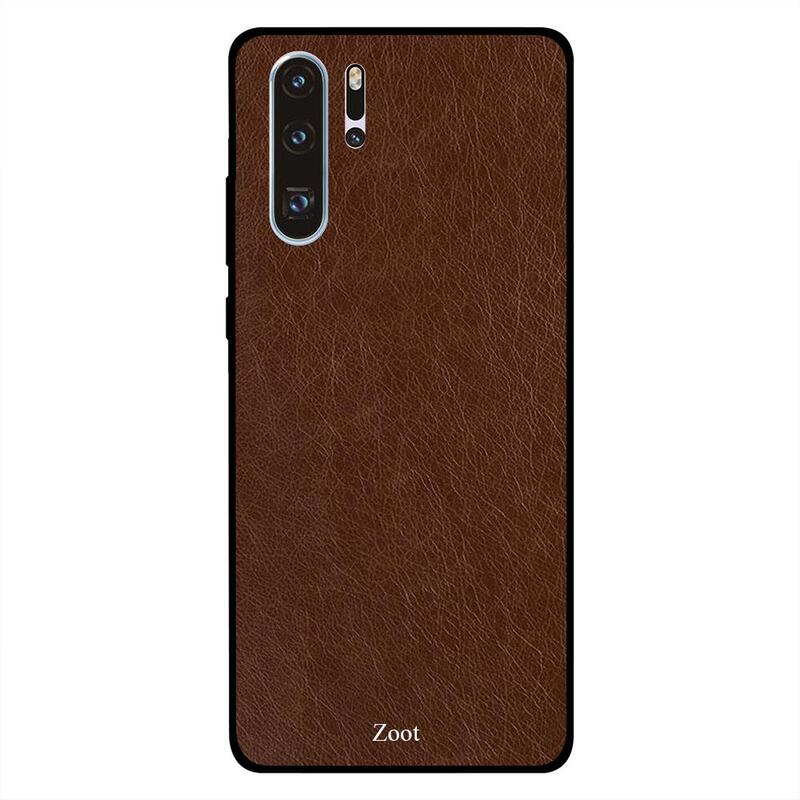 

Zoot Huawei P30 Pro Mobile Phone Back Cover, Dark Brown Leather Pattern