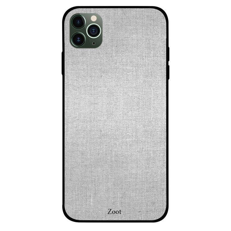 

Zoot Apple iPhone 11 Pro Max Mobile Phone Back Cover, Grey Cloth Pattern
