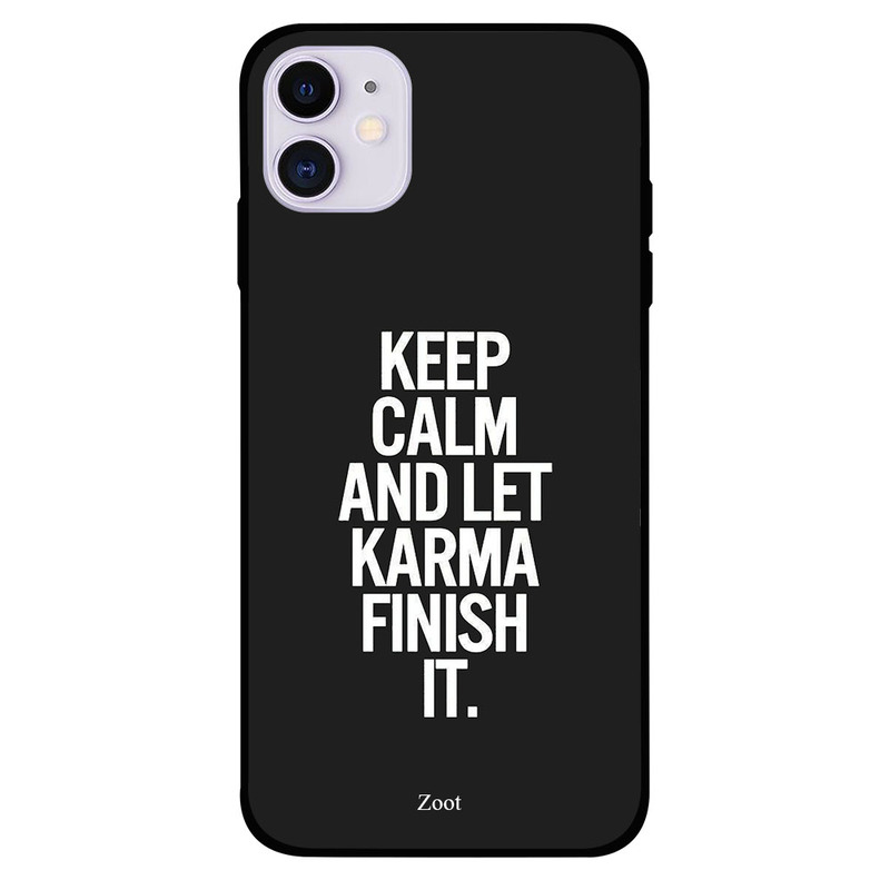 

Zoot Apple iPhone 11 Mobile Phone Back Cover, Keep Calm And Let Karma Finish It