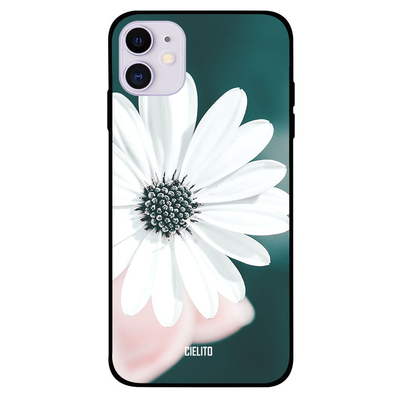 

Cielito Apple iPhone 11 Mobile Phone Back Cover, White Flower