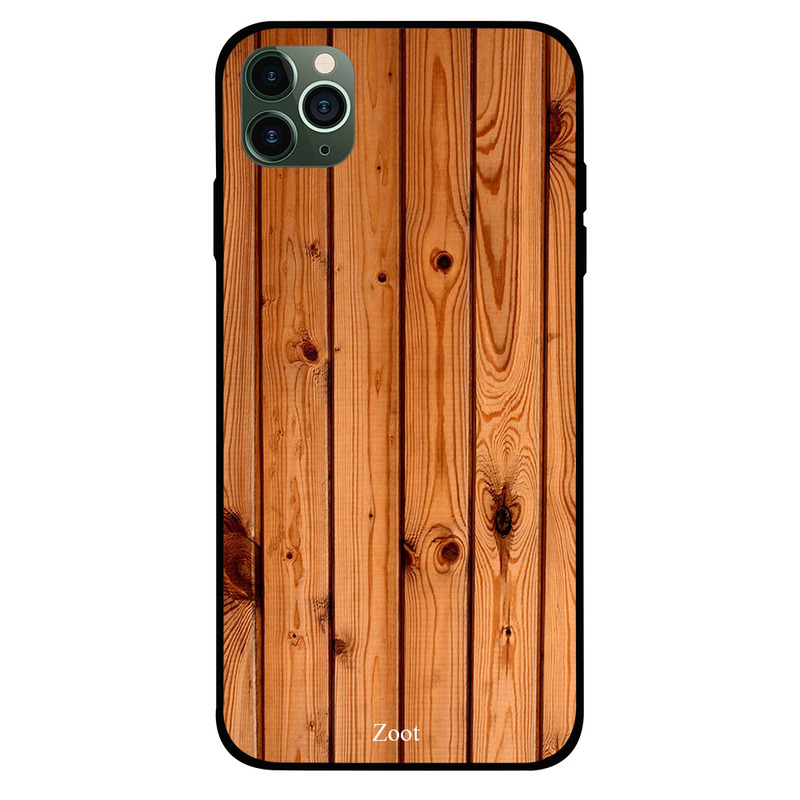 

Zoot Apple iPhone 11 Pro Mobile Phone Back Cover, Wooden Brown Straight