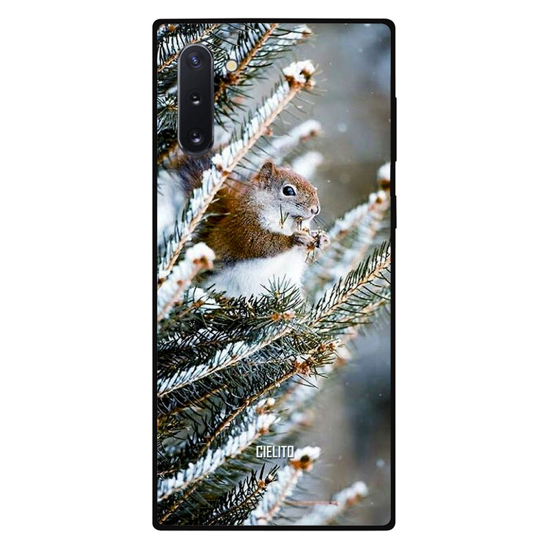 

Cielito Samsung Note 10 Mobile Phone Back Cover, Squirel in Snow