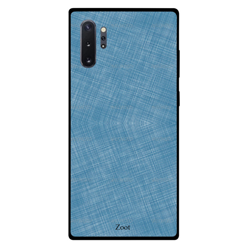 

Zoot Samsung Note Plus Mobile Phone Back Cover, Leather Blue Printed