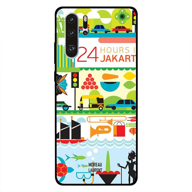 

Moreau Laurent Huawei P30 Pro Mobile Phone Back Cover, 24 Hours in Jakarta