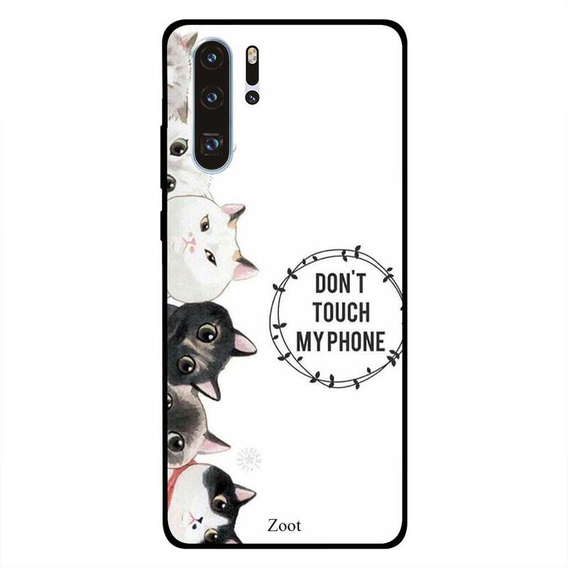 

Zoot Huawei P30 Pro Mobile Phone Back Cover, Cats Don't Touch My Phone