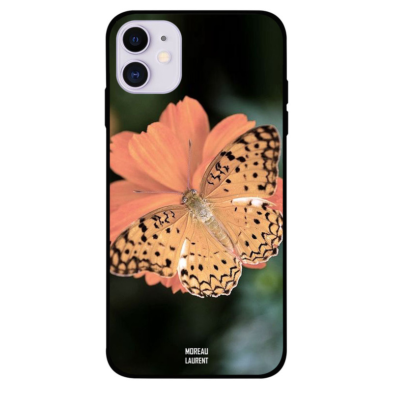 

Moreau Laurent Apple iPhone 11 Mobile Phone Back Cover, Light Brown Butterfly