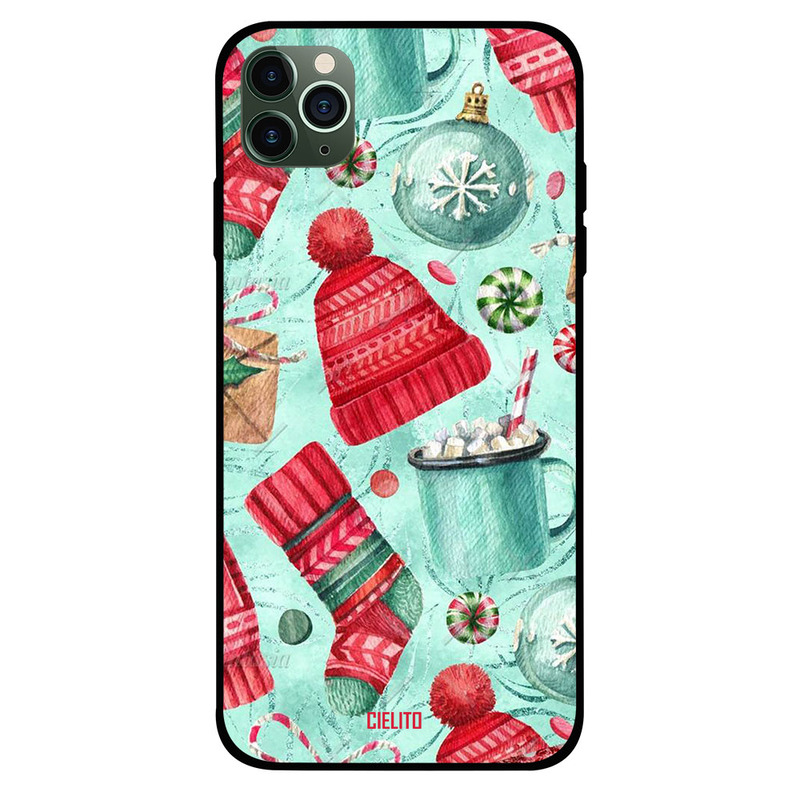 

Cielito Apple iPhone 11 Pro Max Mobile Phone Back Cover, Winter Cap & Socks
