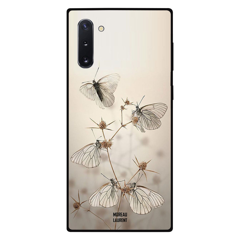 

Moreau Laurent Samsung Note 10 Mobile Phone Back Cover, White Butterflies