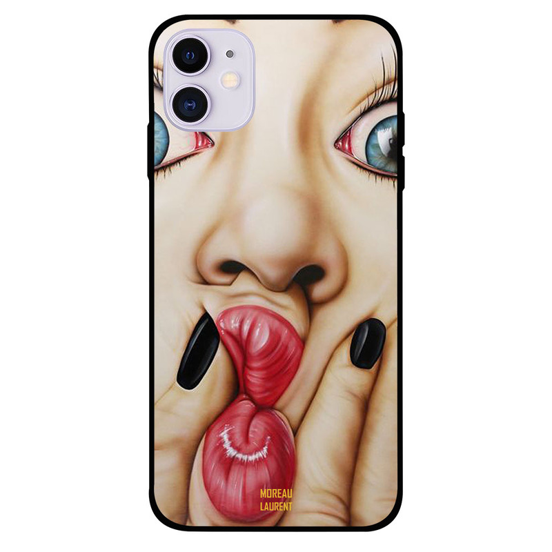 

Moreau Laurent Apple iPhone 11 Mobile Phone Back Cover, Whistling with Lips