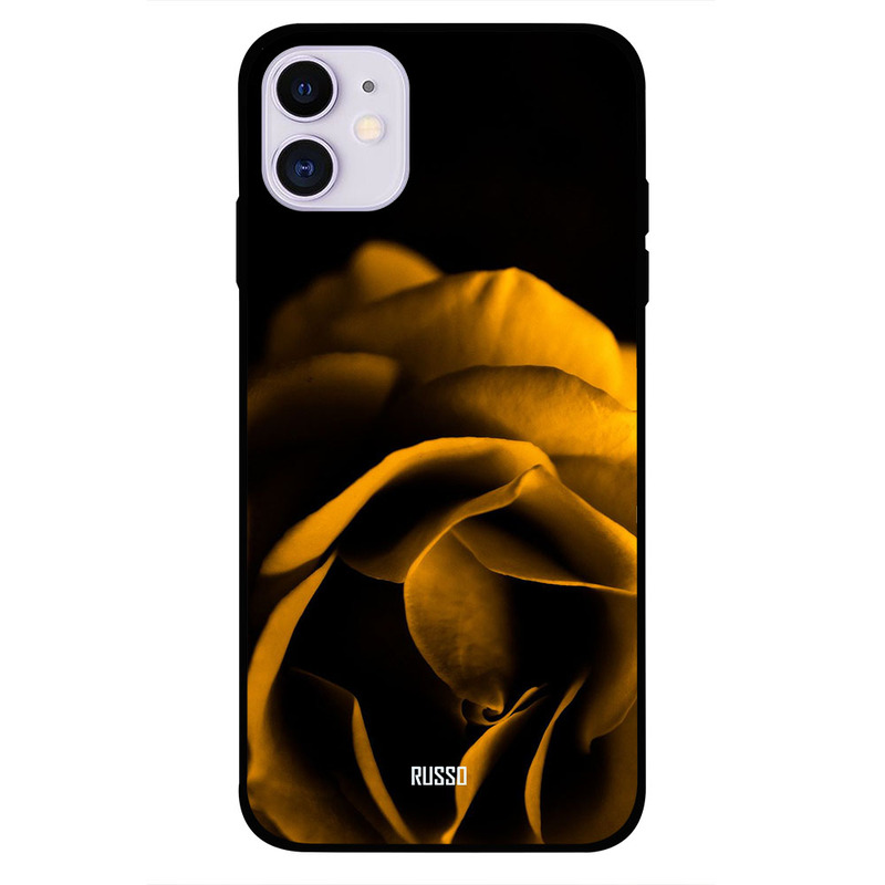 

Russo Apple iPhone 11 Mobile Phone Back Cover, Yellow Rose in Dark