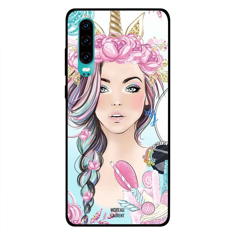 

Moreau Laurent Huawei P30 Mobile Phone Back Cover, Unicorn