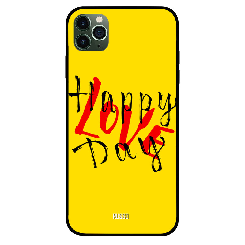 

Russo Apple iPhone 11 Pro Mobile Phone Back Cover, Happy Love Day