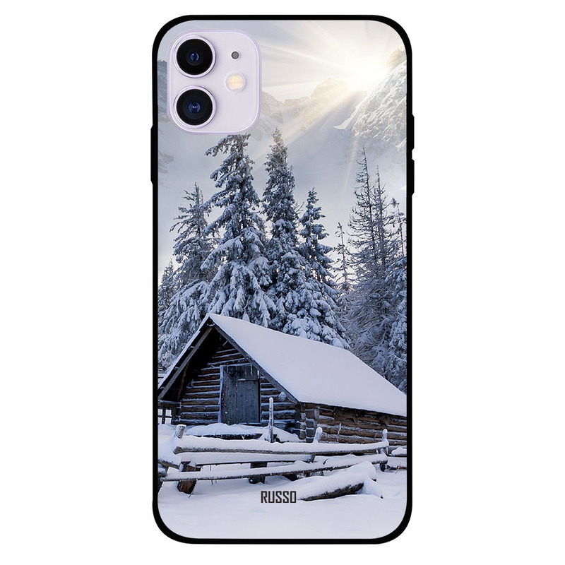 

Russo Apple iPhone 11 Mobile Phone Back Cover, flower on wood