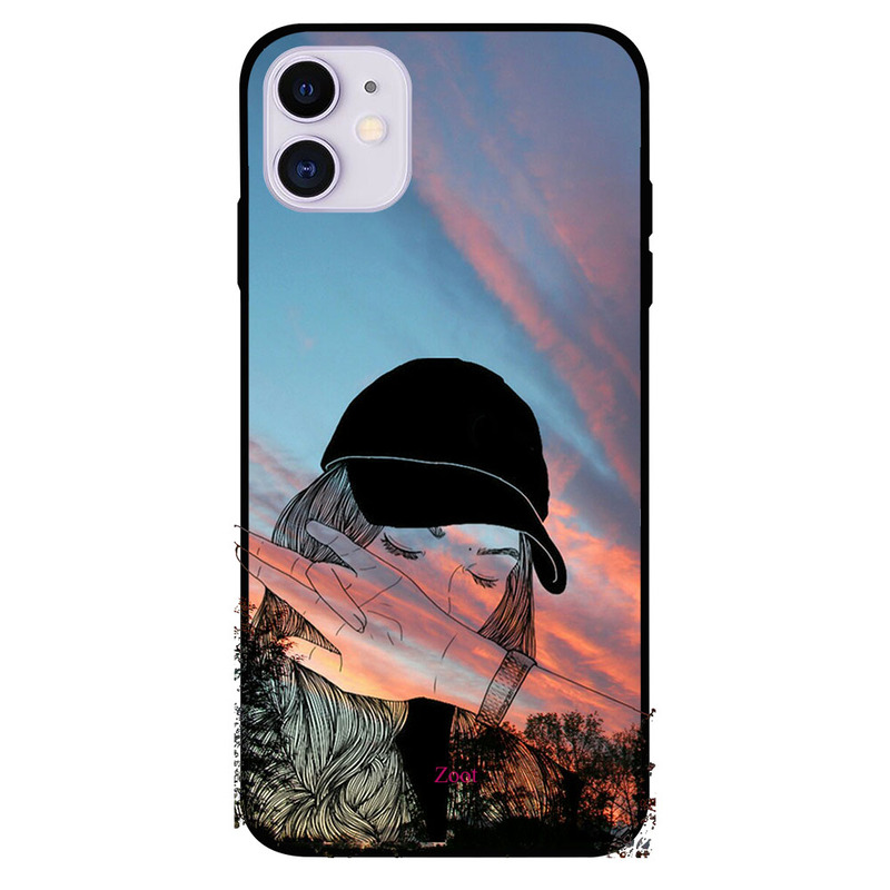 

Zoot Apple iPhone 11 Mobile Phone Back Cover, Doodle Girl