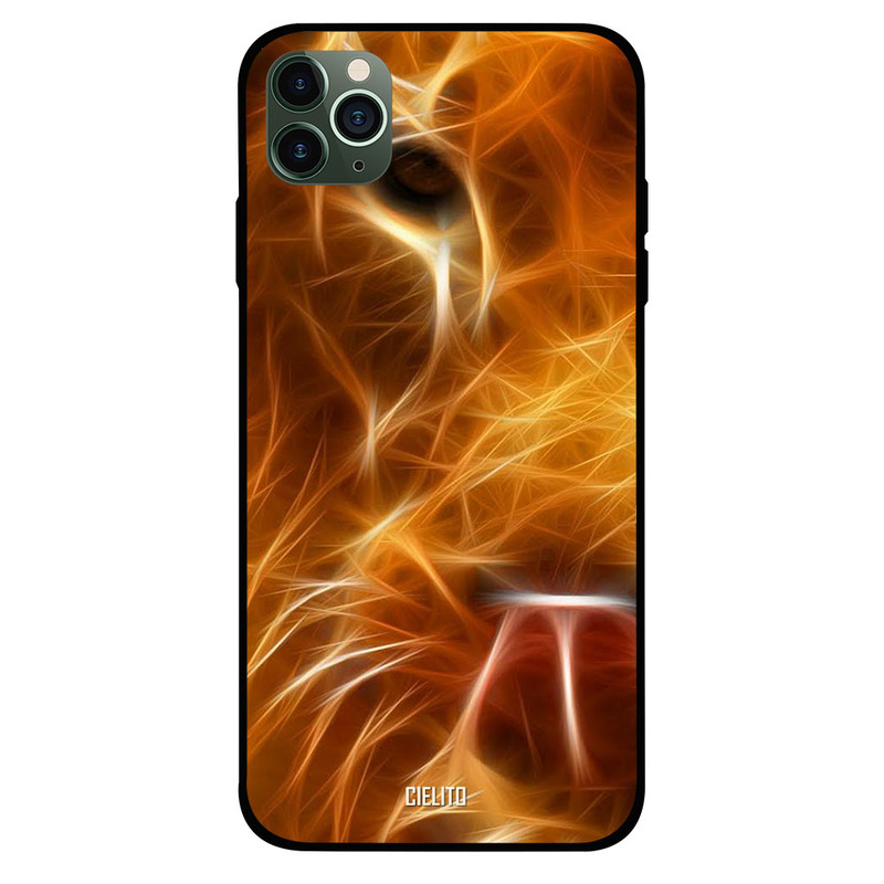 

Cielito Apple iPhone 11 Pro Mobile Phone Back Cover, Tiger Eye Pen Art