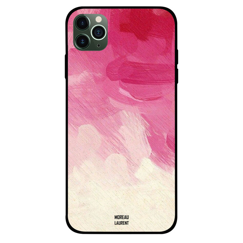 

Moreau Laurent Apple iPhone 11 Pro Mobile Phone Back Cover, Red Pink & Off White Pattern