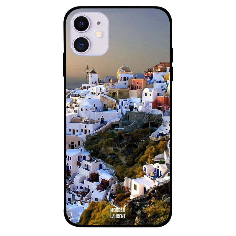 

Moreau Laurent Apple iPhone 11 Mobile Phone Back Cover, White Houses