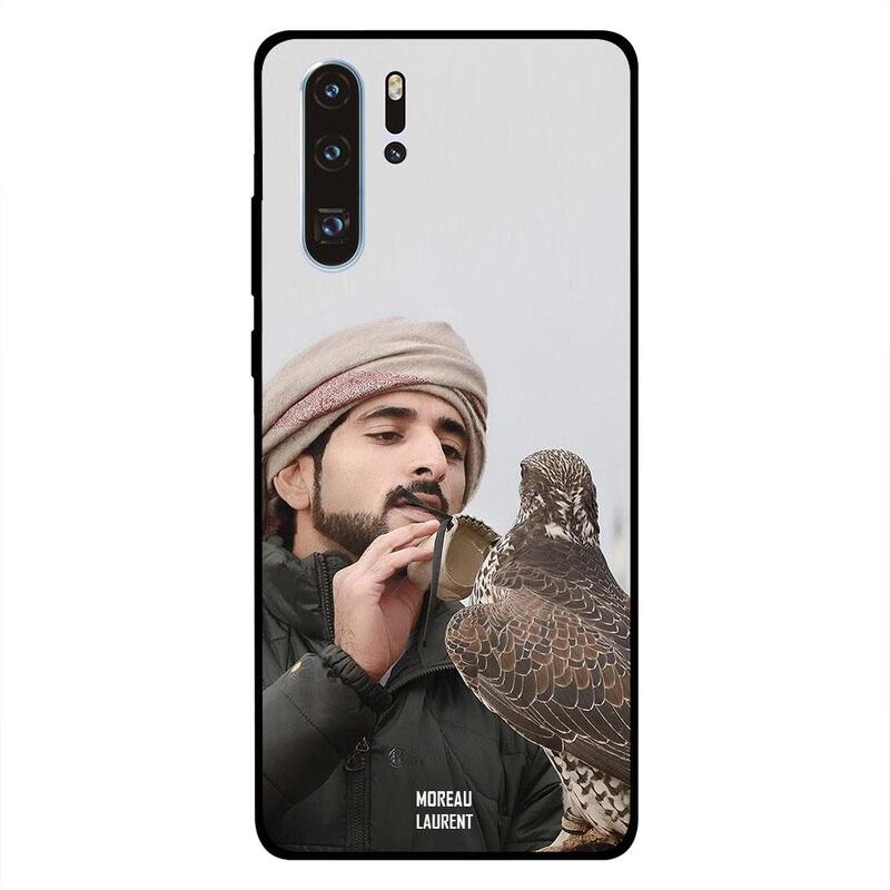 

Moreau Laurent Huawei P30 Pro Mobile Phone Back Cover, Sheikh Hamdan Loving His Eagle