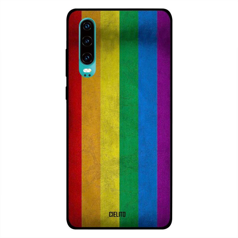

Cielito Huawei P30 Mobile Phone Back Cover, Colorful Rainbow