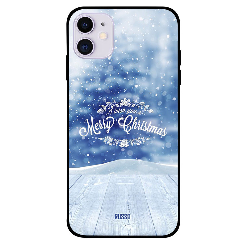

Russo Apple iPhone 11 Mobile Phone Back Cover, Snowy Christmas Wishes