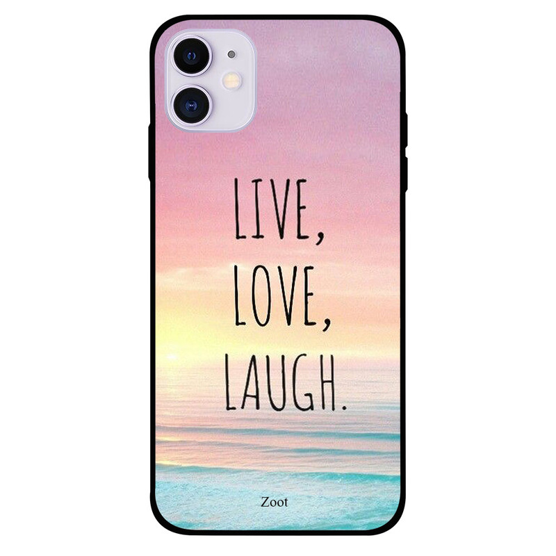 

Zoot Apple iPhone 11 Mobile Phone Back Cover, Live Love Laugh