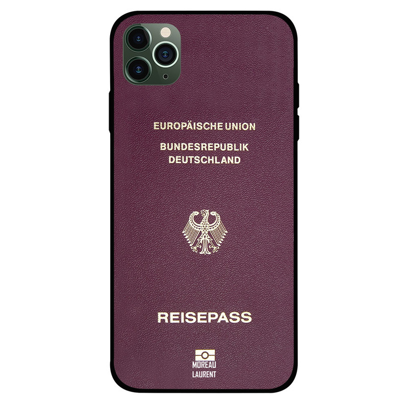 

Moreau Laurent Apple iPhone 11 Pro Mobile Phone Back Cover, German Passport