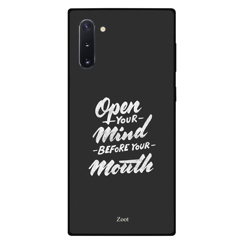 

Zoot Samsung Note 10 Mobile Phone Back Cover, Open Your Mind Before Your Mouth