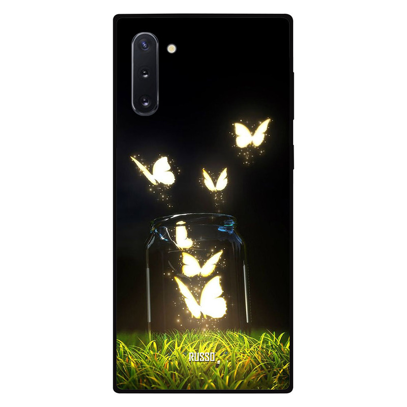 

Russo Samsung Note 10 Mobile Phone Back Cover, Butterflies In The Jar