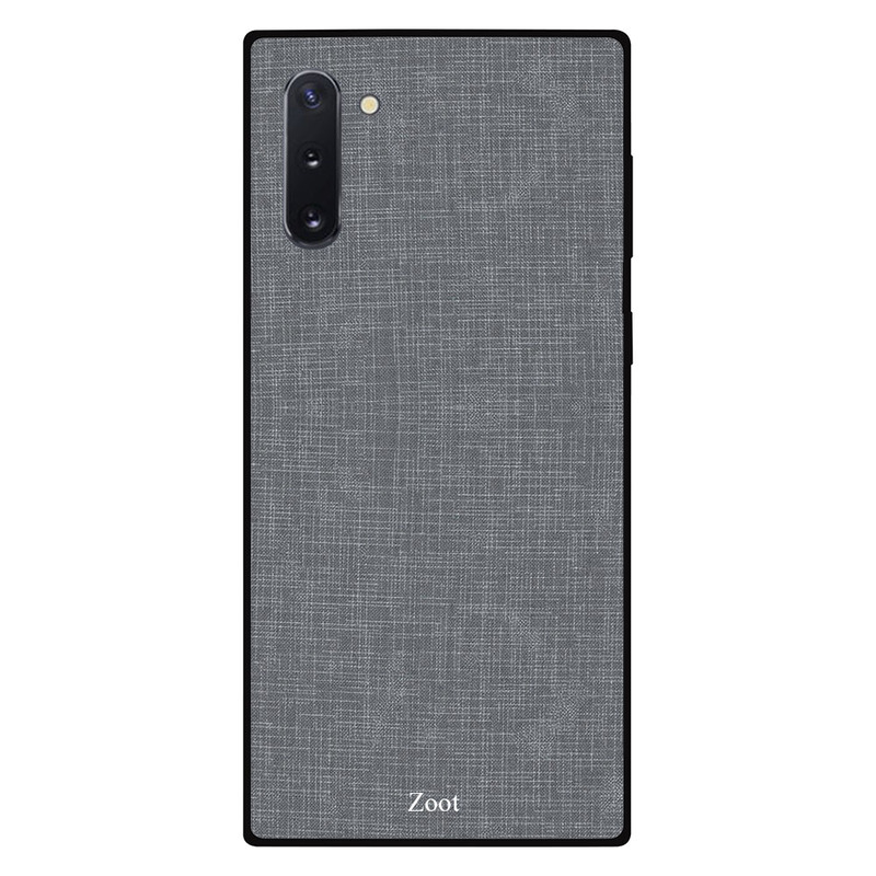 

Zoot Samsung Note 10 Mobile Phone Back Cover, Dark Grey Cloth Pattern