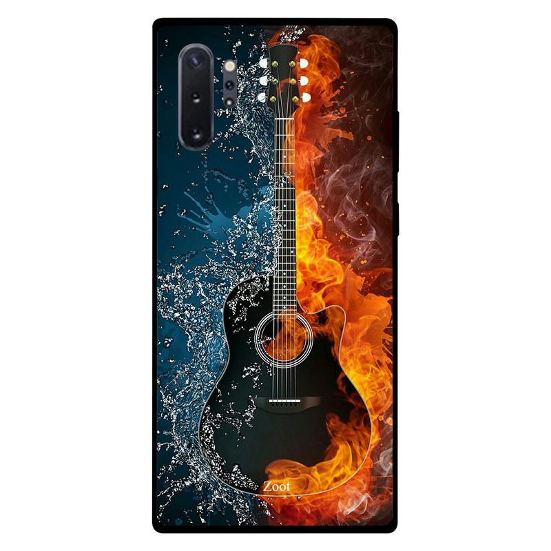 

Zoot Samsung Note Plus Mobile Phone Back Cover, Fire Ice Guitar