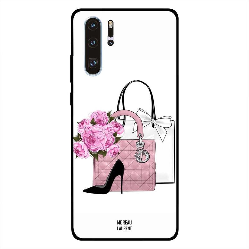 

Moreau Laurent Huawei P30 Pro Mobile Phone Back Cover, Shoes Handbag and Flowers