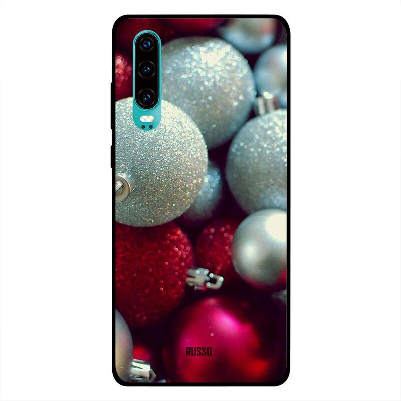 

Russo Huawei P30 Mobile Phone Back Cover, Christmas Balls