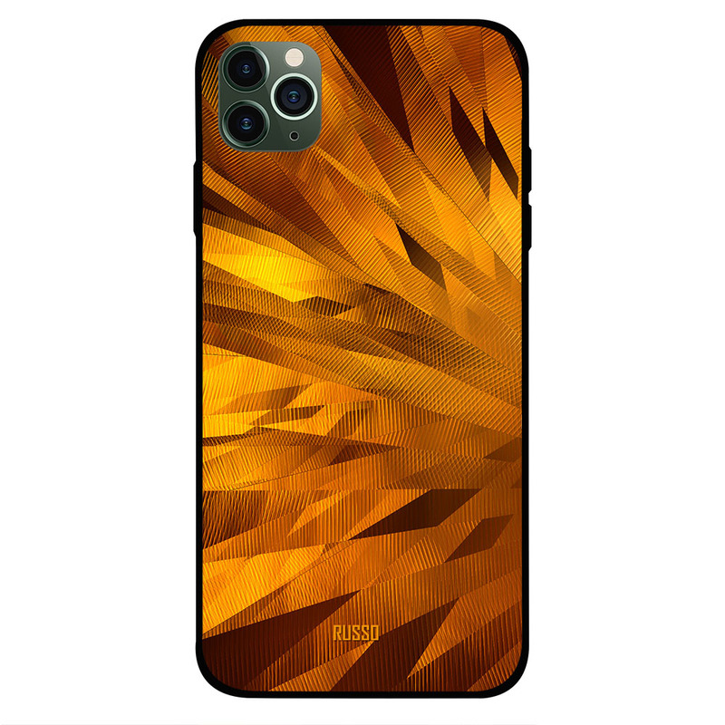

Russo Apple iPhone 11 Pro Max Mobile Phone Back Cover, Straight Line Texture