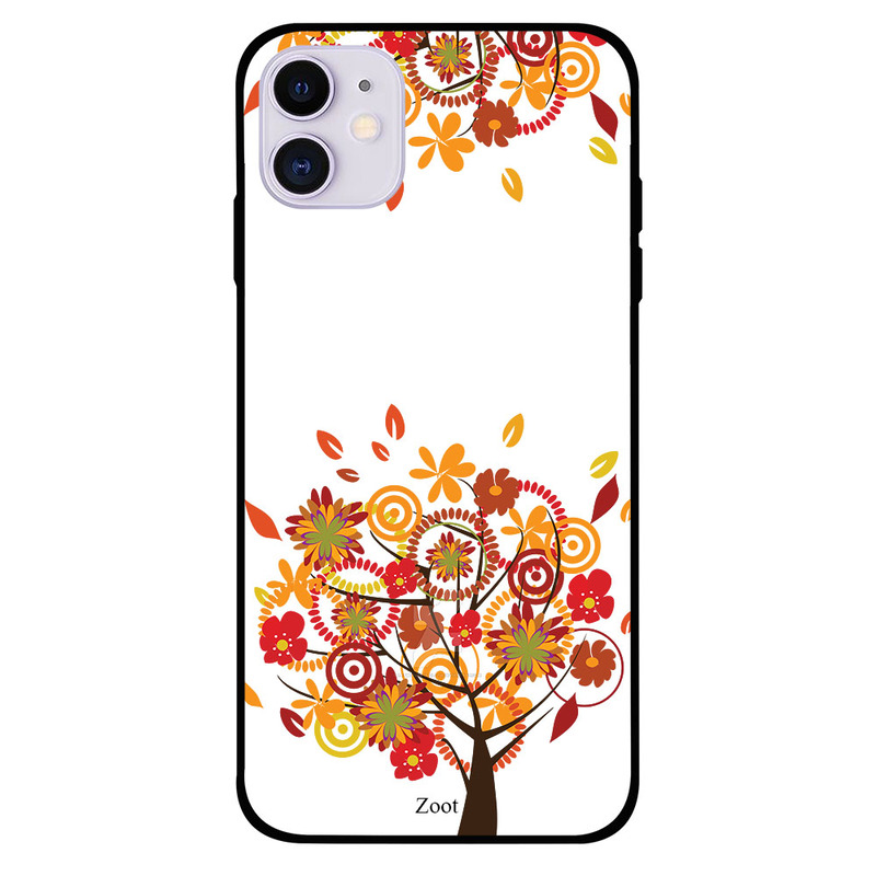 

Zoot Apple iPhone 11 Mobile Phone Back Cover, Flower Tree