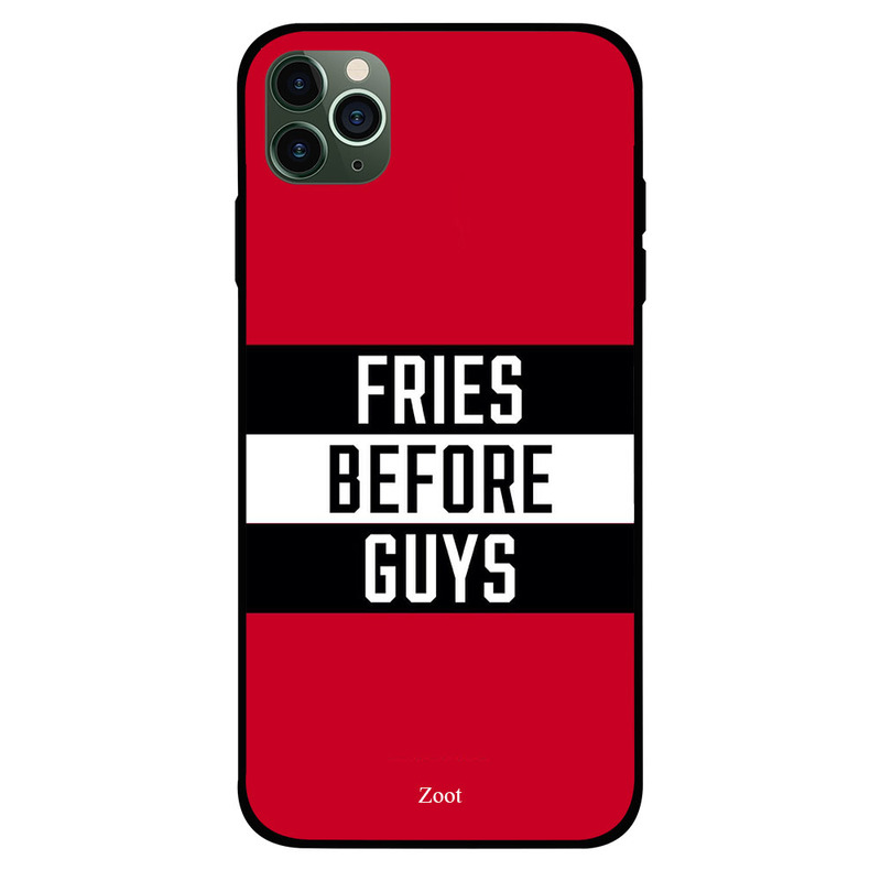 

Zoot Apple iPhone 11 Pro Max Mobile Phone Back Cover, Fries Before Guys
