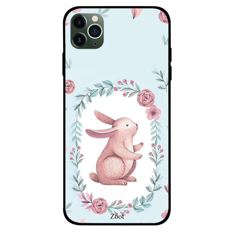 

Zoot Apple iPhone 11 Pro Max Mobile Phone Back Cover, Rabbit Rose