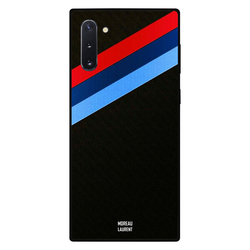 

Moreau Laurent Samsung Note 10 Mobile Phone Back Cover, Three Lines of Red & Blue Color Pattern