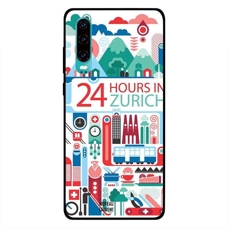 

Moreau Laurent Huawei P30 Mobile Phone Back Cover, 24 Hours in Zurich