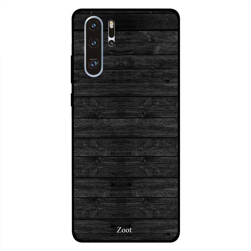 

Zoot Huawei P30 Pro Mobile Phone Back Cover, Wooden Black Two Pcs