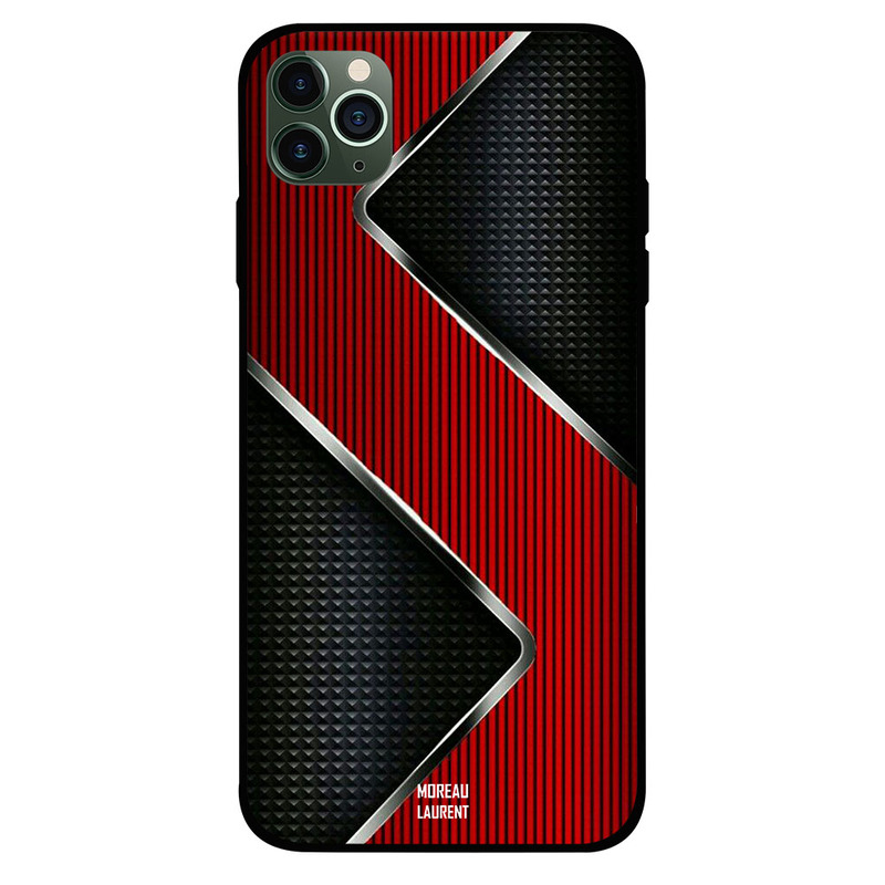 

Moreau Laurent Apple iPhone 11 Pro Mobile Phone Back Cover, Red & Black Steals Pattern