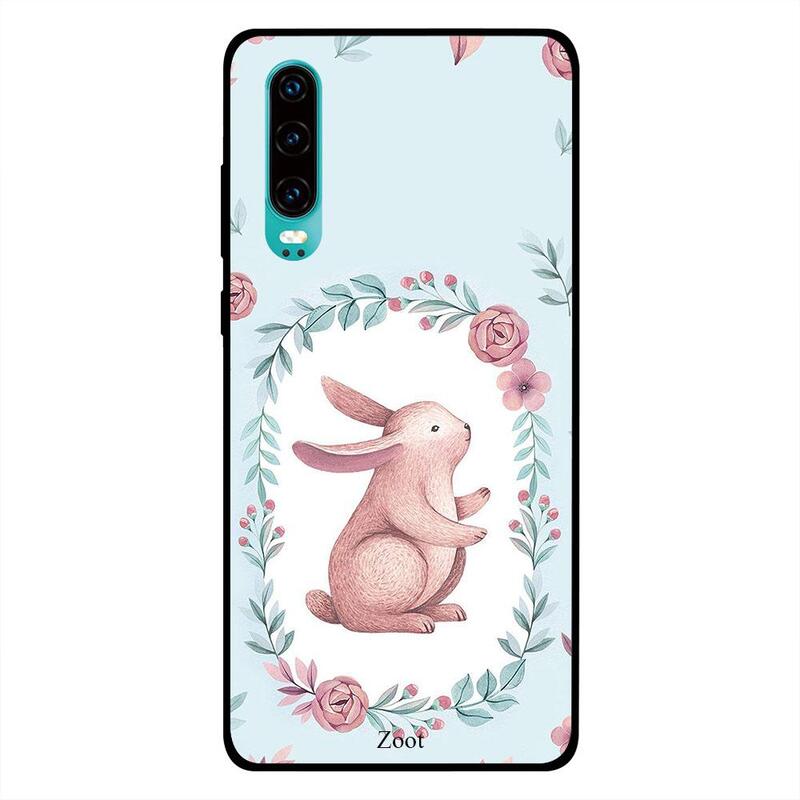 

Zoot Huawei P30 Mobile Phone Back Cover, Rabbit Rose