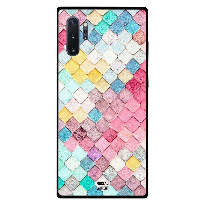 

Moreau Laurent Samsung Note Plus Mobile Phone Back Cover, Pinky Multi Color Shapes Pattern